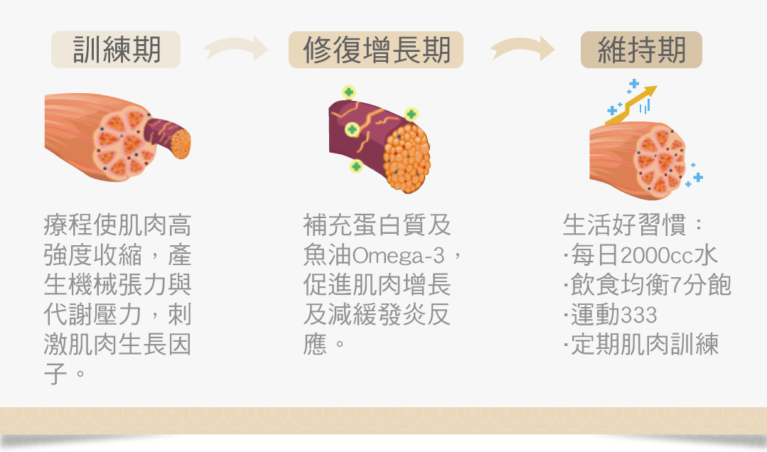 肌力塑療程後保養